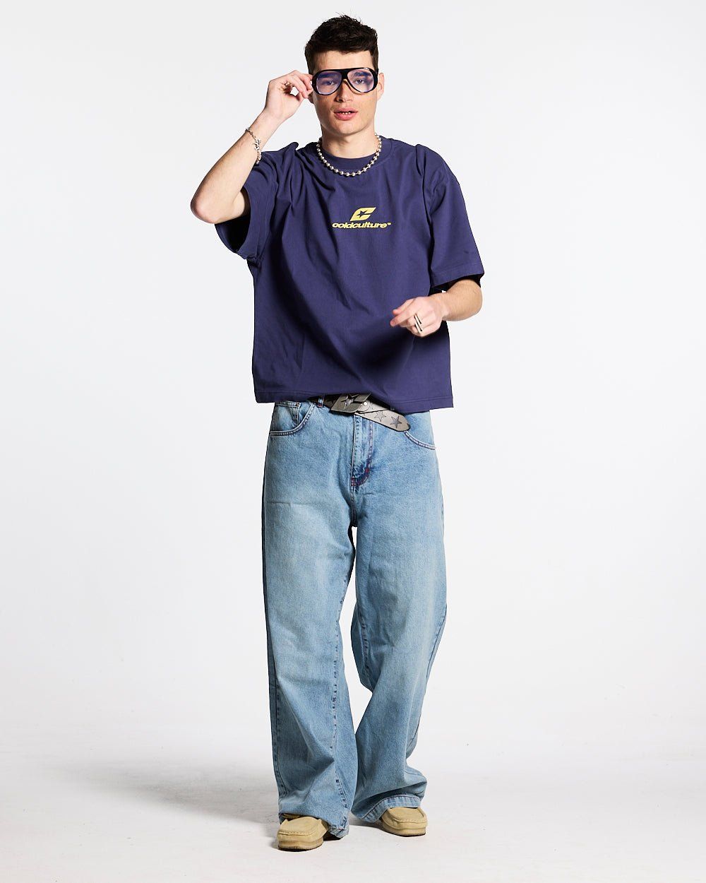 Purple Printed T-Shirt for Man Purple Printed T-Shirt for Man