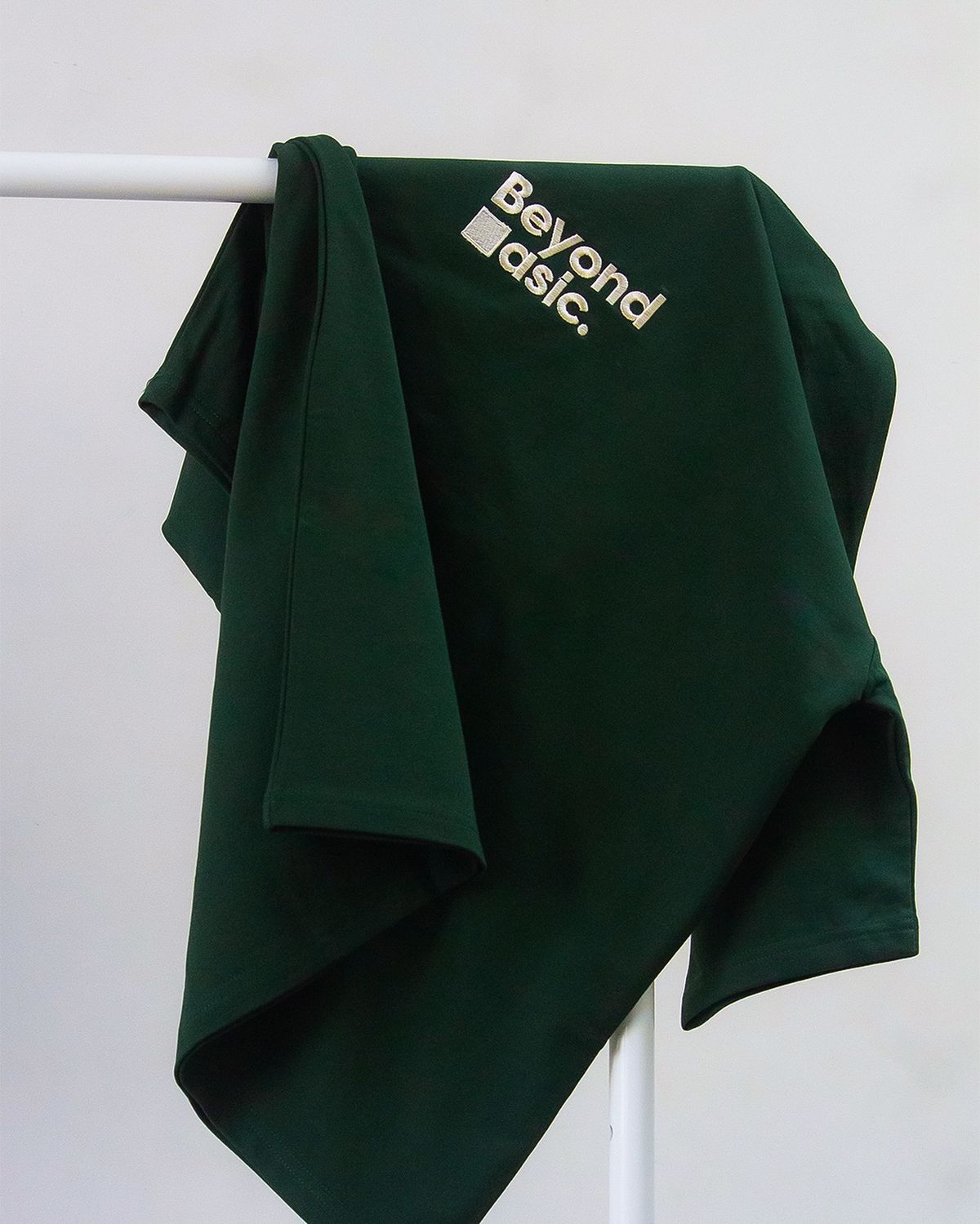 Green tshirt dnk yellow shoes